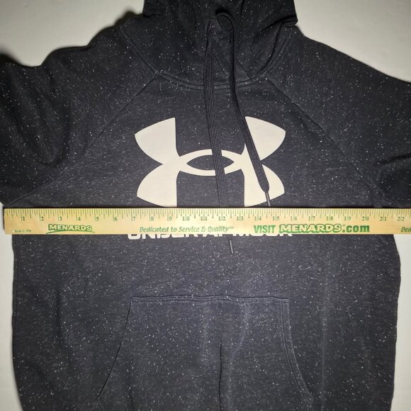 Under Armour Loose Fit Womens Black and White Speckled Hoodie Size Large - Picture 9 of 12
